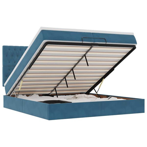 vidaXL &Omicron;&theta;&omega;&mu;&alpha;&nu;&iota;&kappa;ό &kappa;&rho;&epsilon;&beta;ά&tau;&iota; &mu;&epsilon; &sigma;&tau;&rho;ώ&mu;&alpha;&tau;&alpha; & LEDs &Sigma;&kappa;&omicron;ύ&rho;&omicron; &mu;&pi;&lambda;&epsilon; &Beta;&epsilon;&lambda;&omicron;ύ&delta;&omicron;