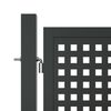 vidaXL Πύλη Κήπου Ανθρακί 400 x 150 εκ. Ατσάλινη