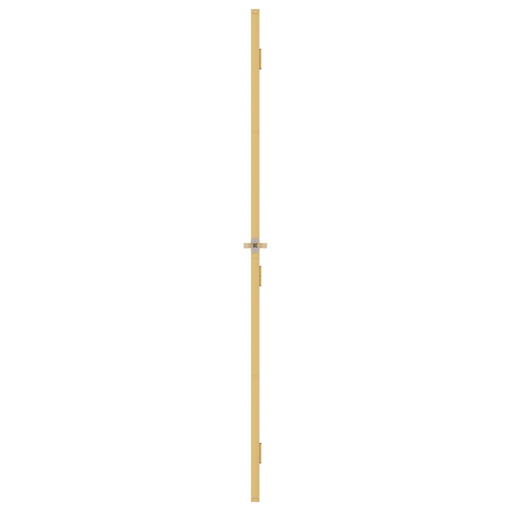 vidaXL Εσωτερική Πόρτα Χρυσή 83 x 201,5 εκ. Ψημένο Γυαλί & Αλουμίνιο