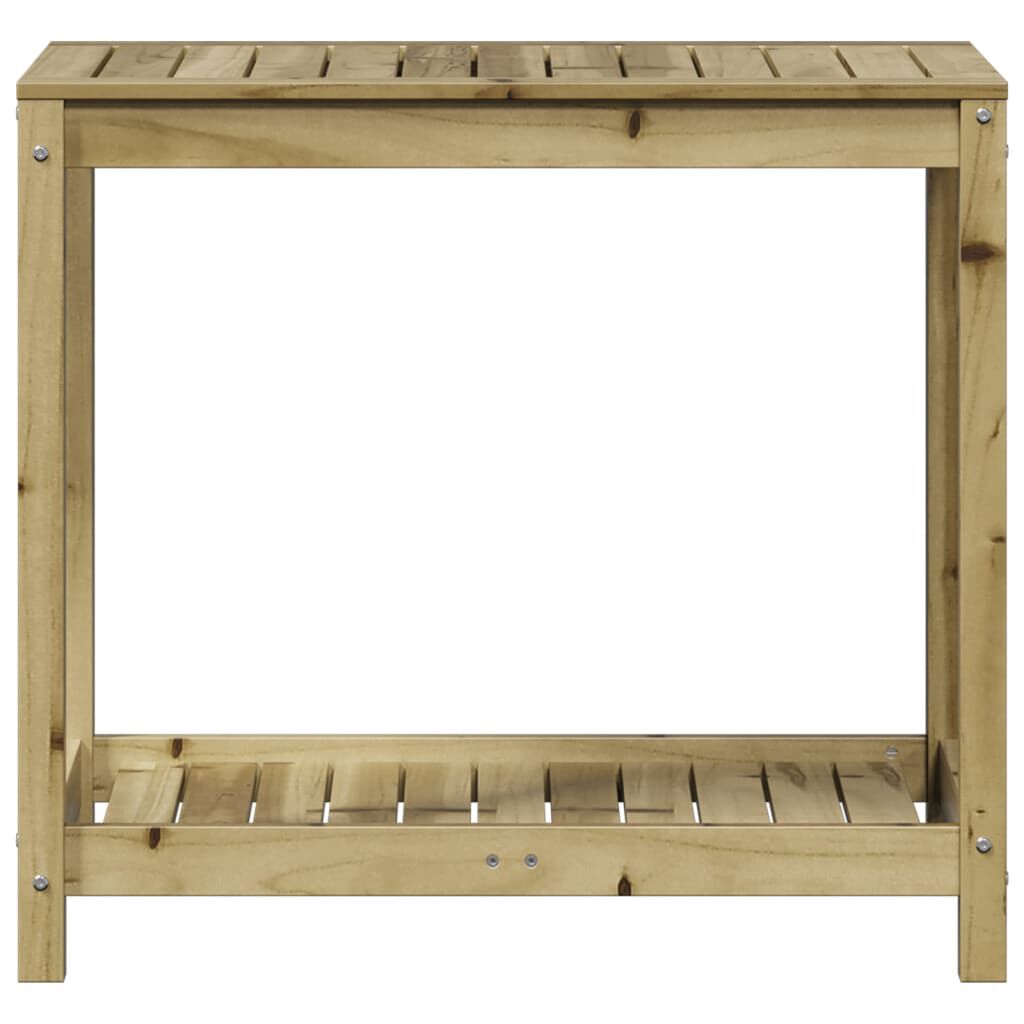 vidaXL Τραπέζι Κηπουρικής με Ράφι 82,5x50x75 εκ. Εμποτ. Ξύλο Πεύκου