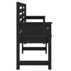 vidaXL Παγκάκι Κήπου Μαύρο 159,5x48x91,5 εκ. από Μασίφ Ξύλο Πεύκου