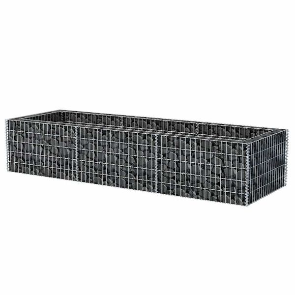 vidaXL Συρματοκιβώτιο - Γλάστρα Υπερυψωμένη 270 x 90 x 50 εκ. Ατσάλινη