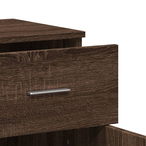 vidaXL Βοηθητικό Ντουλάπι Καφέ Δρυς 79x38x80εκ. από Επεξεργασμένο Ξύλο