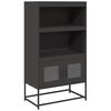 vidaXL Highboard &Mu;&alpha;ύ&rho;&omicron; 68x39x123 cm &Chi;ά&lambda;&upsilon;&beta;&alpha;&sigmaf;