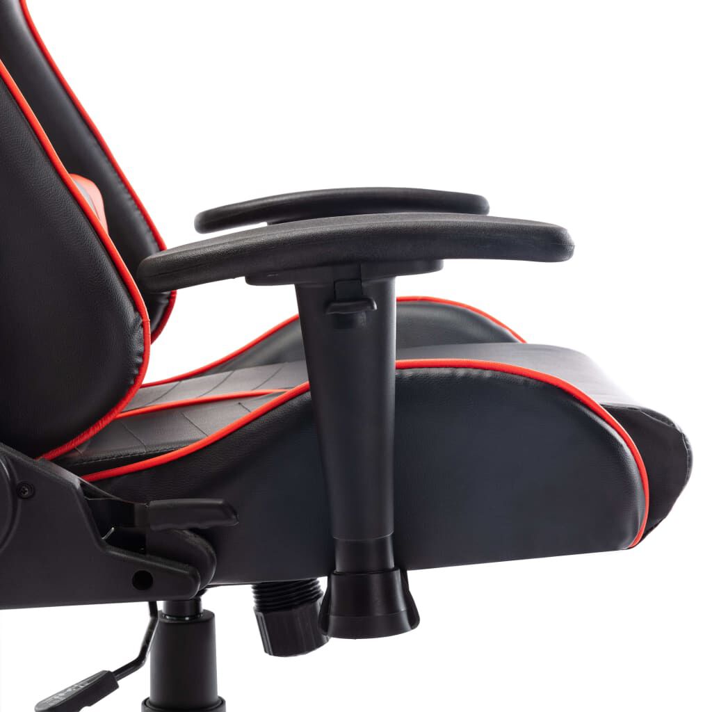 vidaXL Καρέκλα Gaming Μαύρο/Κόκκινο από Συνθετικό Δέρμα