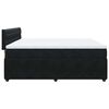 vidaXL Κρεβάτι Boxspring με Στρώμα Μαύρο 180x200 εκ. Βελούδινο