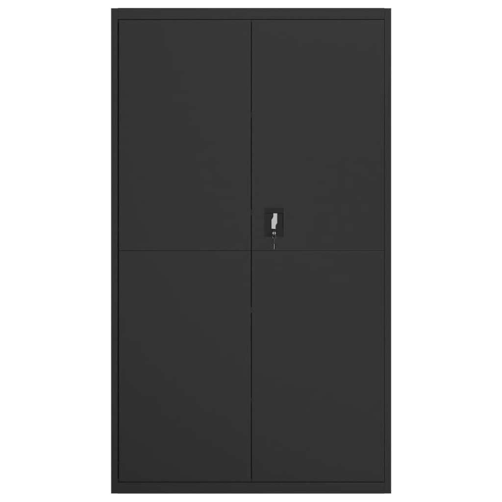 vidaXL Αρχειοθήκη Μαύρη 105 x 40 x 180 εκ. Ατσάλινη