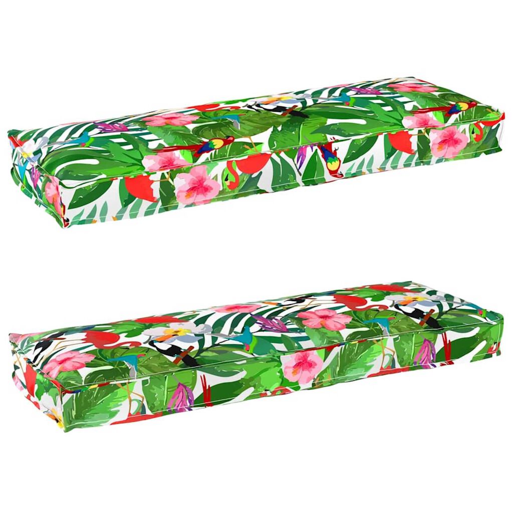 vidaXL Σετ Μαξιλαριών Πάγου 2 pcs Τροπική ζούγκλα 120 x 40 x 8 εκ