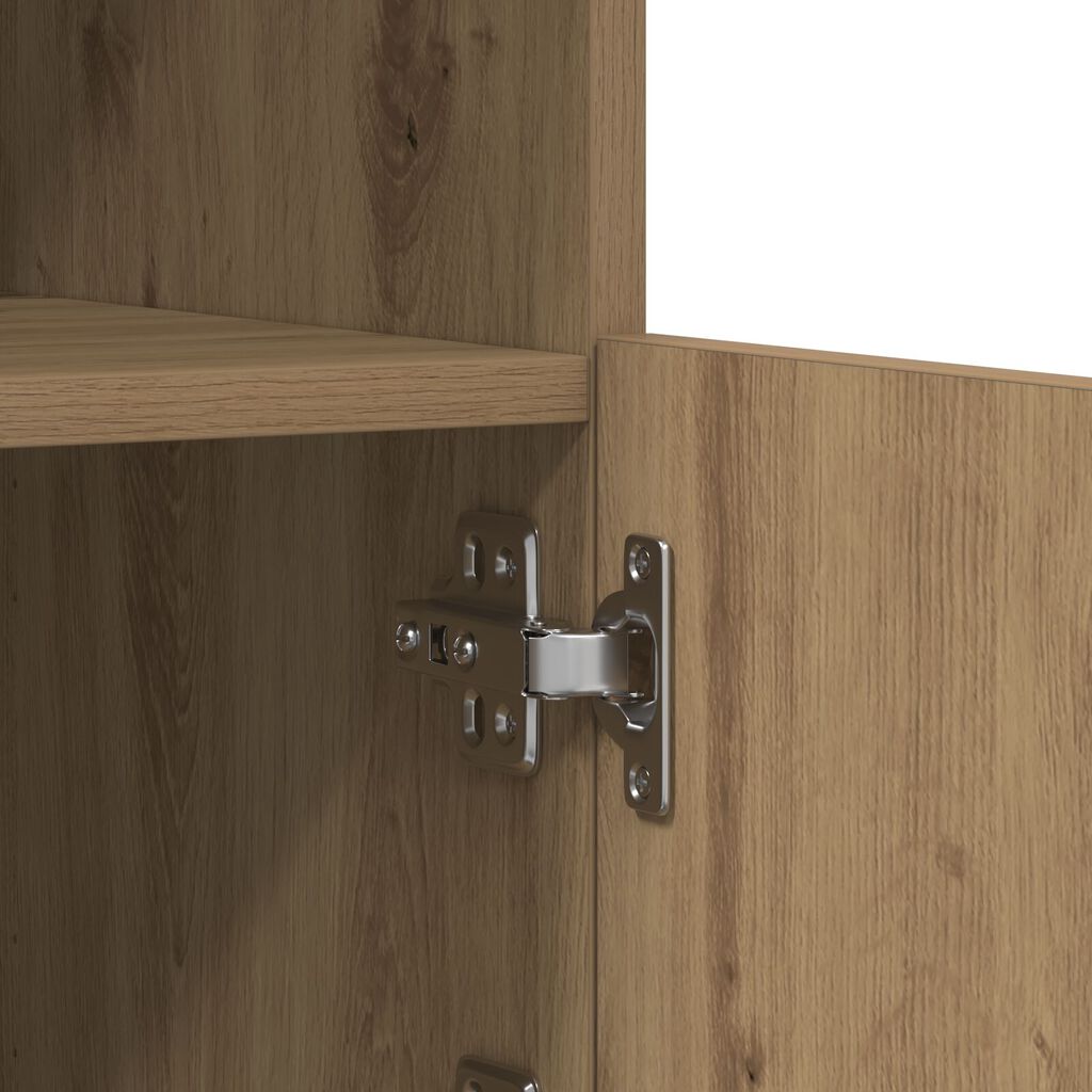 vidaXL Μπουφές με LED Φώτα Artisan Oak 41x37x100 εκ.
