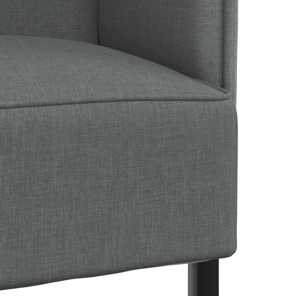 vidaXL Καναπές Υψηλής Πλάτης Σκούρο γκρι 109 x 56 x 121 εκ. ύφασμα