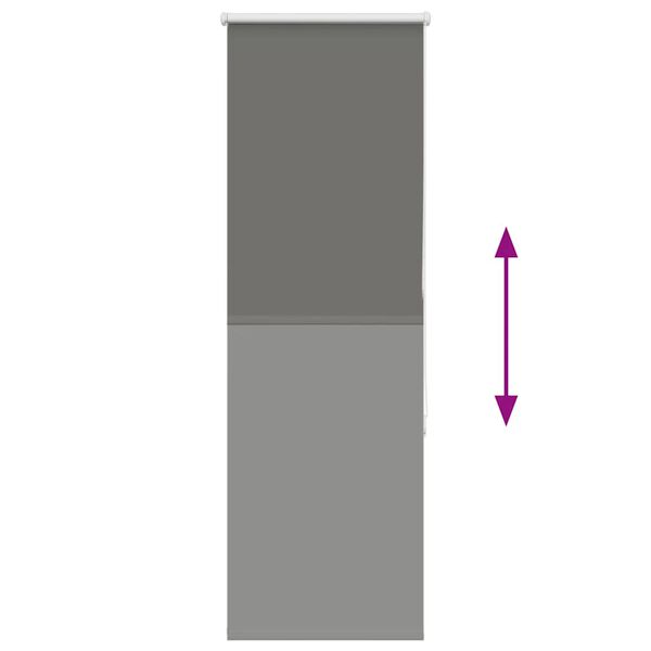 vidaXL Ρολέρ Μπλακάουτ γκρί 50x175 cm Πλάτος υφάσματος 45,7 cm