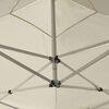vidaXL Κιόσκι Πτυσσόμενο Επαγγελματικό Κρεμ 2 x 2 μ. Αλουμινίου
