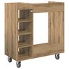 vidaXL &Nu;&tau;&omicron;&upsilon;&lambda;ά&pi;&iota; &Gamma;&kappa;&omicron;&lambda;&phi; &mu;&epsilon; &tau;&rho;&omicron;&chi;&omicron;ύ&sigmaf; &Mu;&omicron;&nu;ό&chi;&rho;&omega;&mu;&omicron; Artisan Oak 90 x 45 x 98 &epsilon;&kappa;