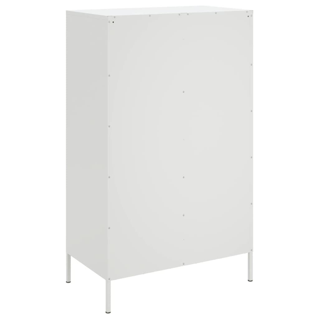 vidaXL Ντουλάπι Λευκό 68x39x113 εκ. από Ατσάλι