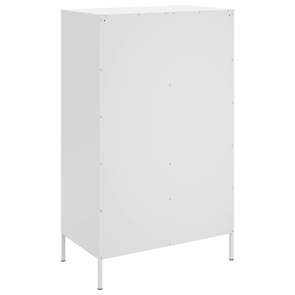 vidaXL Ντουλάπι Λευκό 68x39x113 εκ. από Ατσάλι