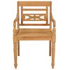 vidaXL Καρέκλες Batavia 2 τεμ. από Μασίφ Ξύλο Teak & Ανθρακί Μαξιλάρια