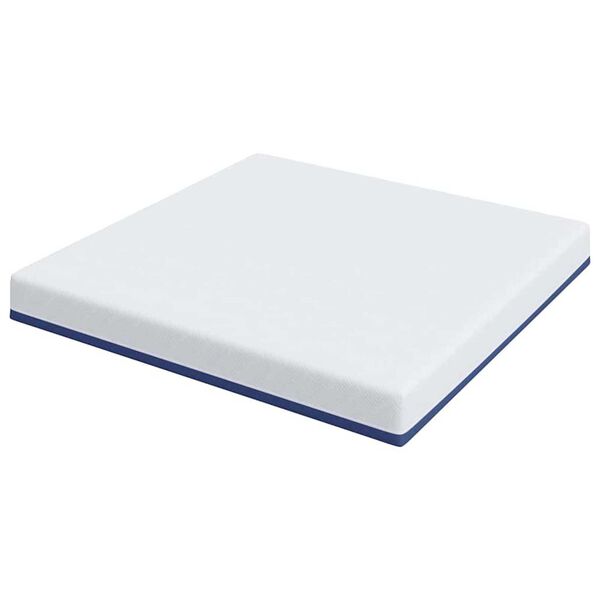 vidaXL Στρώμα Λευκό, Μπλε 200 x 200 cm Pěna