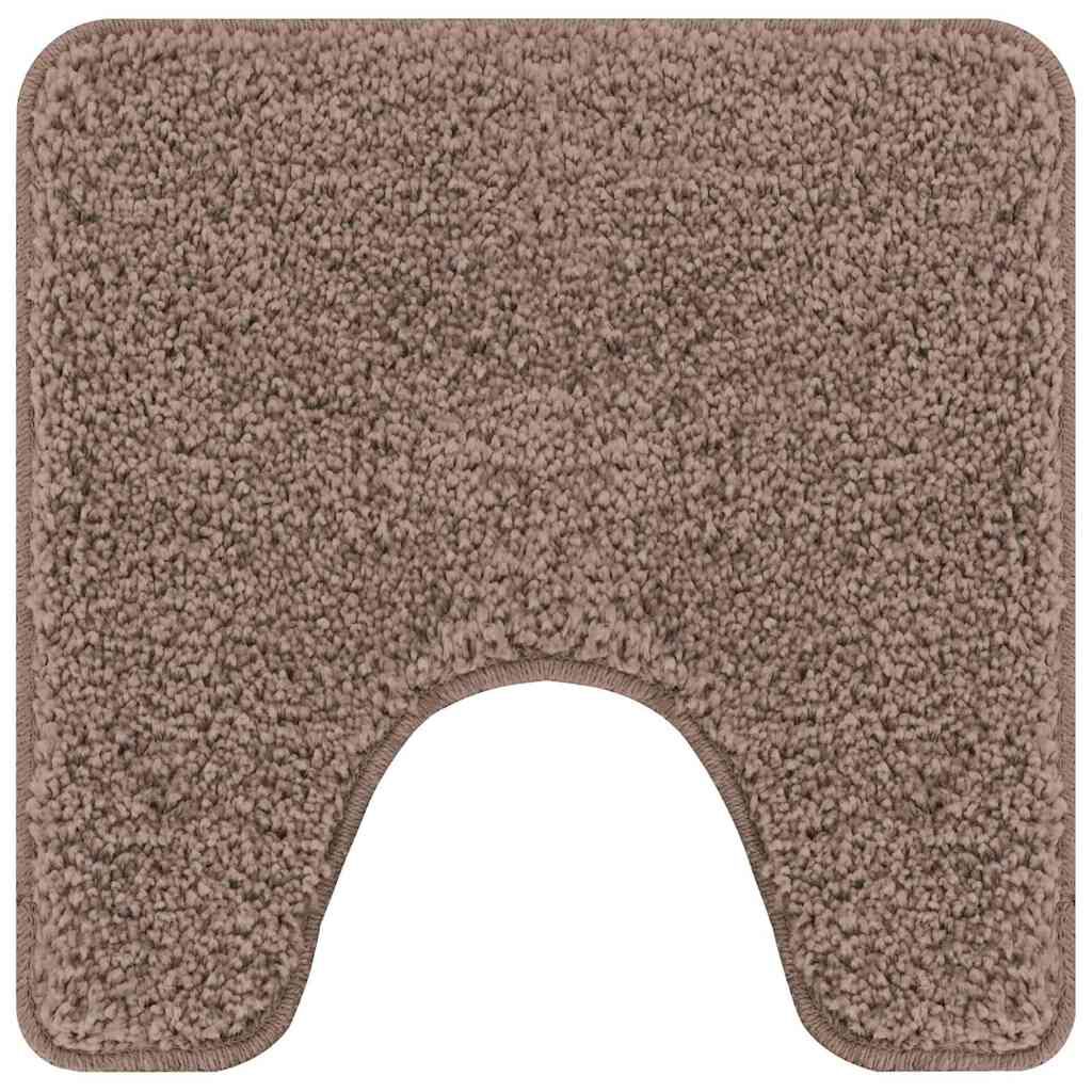 vidaXL Πατάκι μπάνιου 3 pcs Καφέ 50 x 50 cm Πολυπροπυλένιο