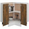 vidaXL Ντουλάπι Κουζίνας "Lyon" Καπνιστή Δρυς 75,5x75,5x81,5 εκ. από Τεχνητό Ξύλο
