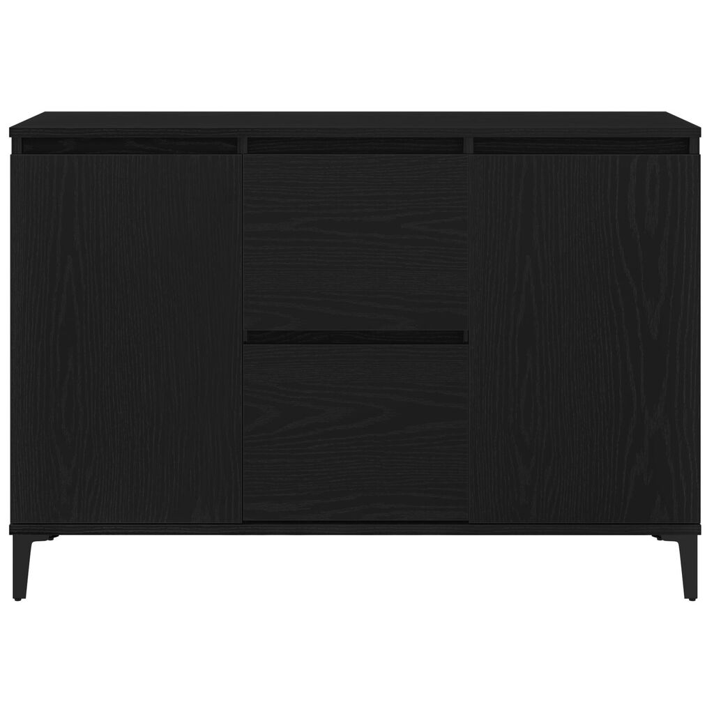 vidaXL Πλαϊνό γραφείο σε Μαύρο Δρυς 104x35x70 εκ. Φτιαγμένο από ξύλο
