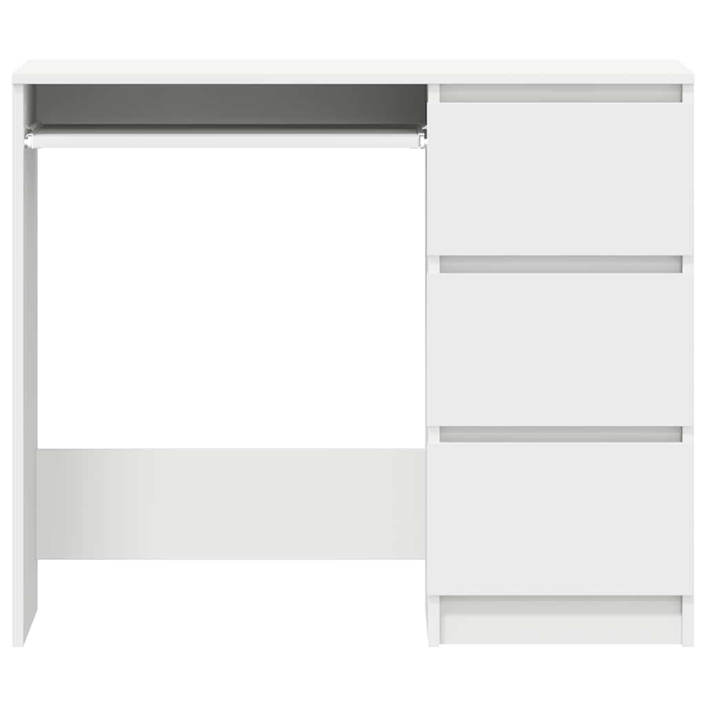 vidaXL Γραφείο Λευκό 90 x 45 x 76 εκ. από Επεξ. Ξύλο