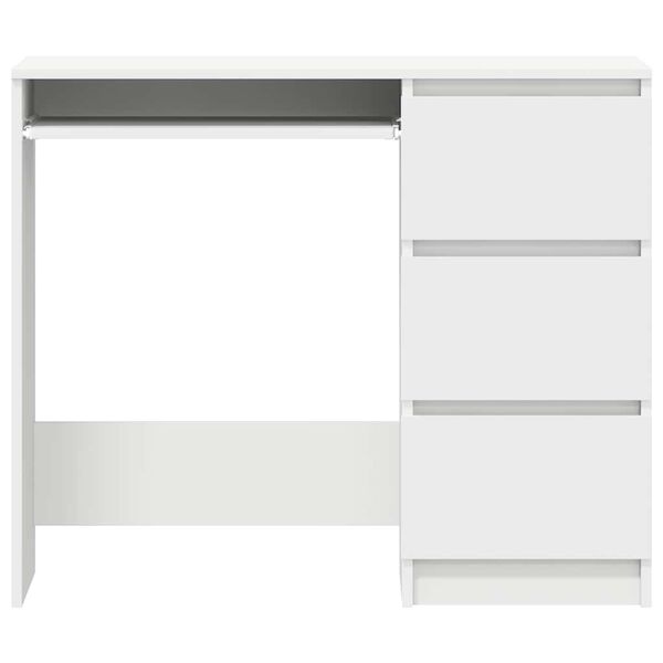vidaXL Γραφείο Λευκό 90 x 45 x 76 εκ. από Επεξ. Ξύλο