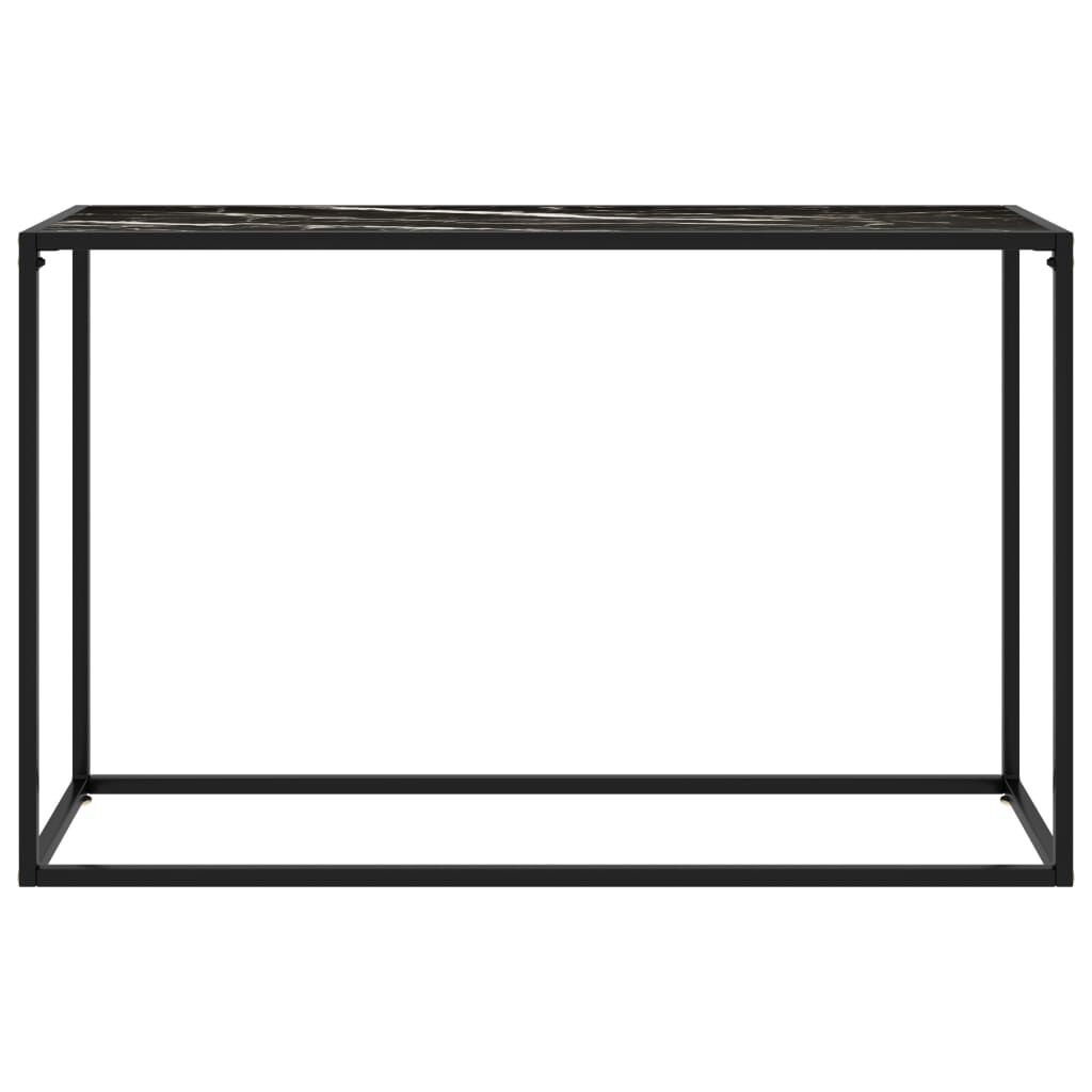 vidaXL Τραπέζι Κονσόλα Μαύρο 120 x 35 x 75 εκ. από Ψημένο Γυαλί