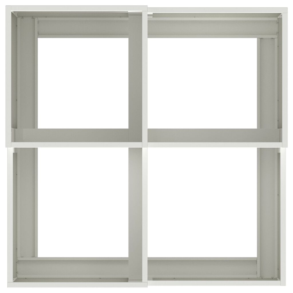 vidaXL Γλάστρα Κήπου 80x80x48 εκ. Λευκό Ατσάλι