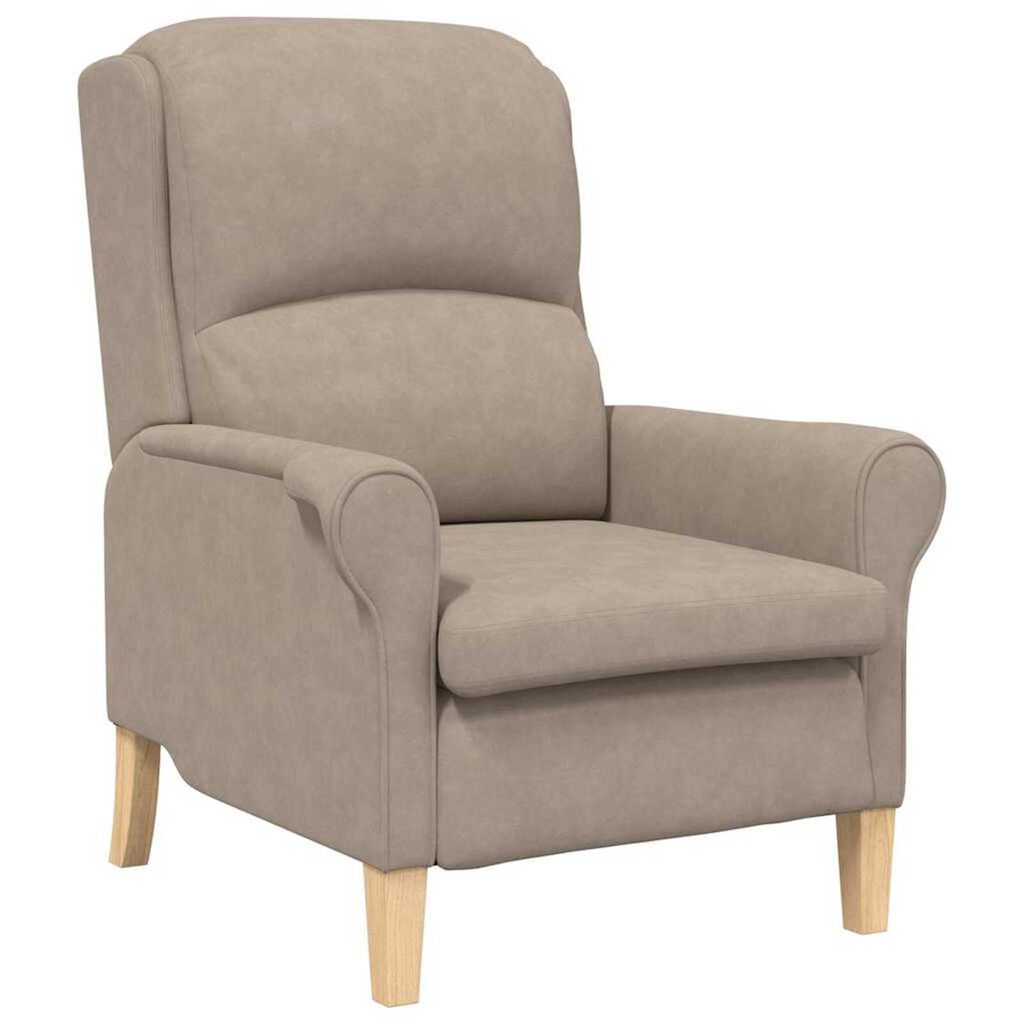 vidaXL Πολυθρόνα Taupe 76 x 94 x 102 εκ. Μικροΐνες