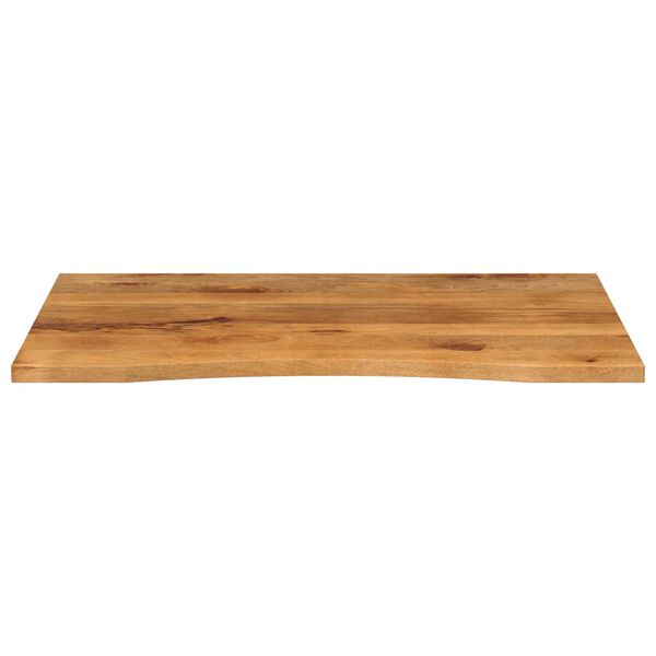 vidaXL Επιφάνεια Γραφείου Καμπύλη 110x80x2,5 εκ Μασίφ Ακατ. Μάνγκο