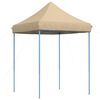 vidaXL Τέντα Εκδηλώσεων Πτυσσόμενη Pop-Up Μπεζ 200x200x306 εκ.