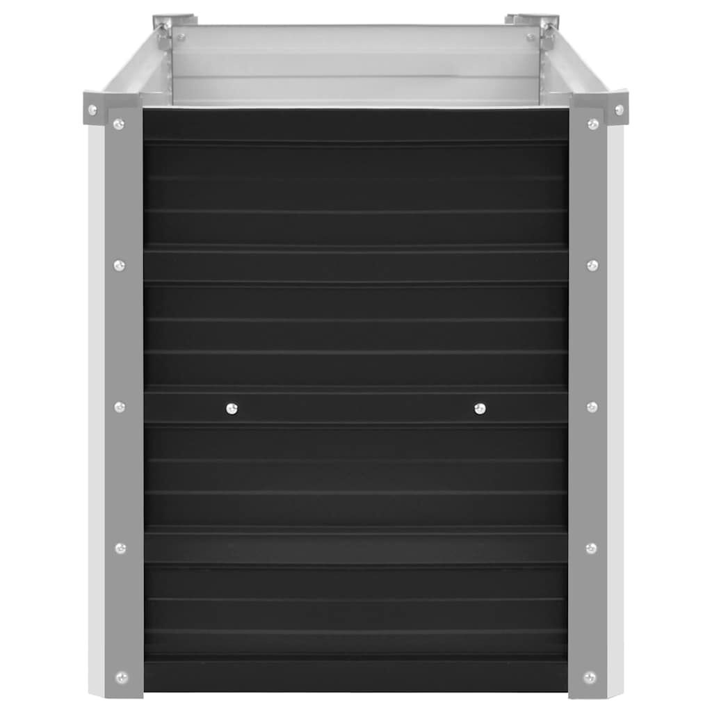 vidaXL Ζαρντινιέρα Υπερυψωμένη Ανθρακί 100x40x45 εκ. Γαλβαν. Χάλυβας