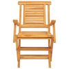 vidaXL Καρέκλες Κήπου Πτυσσόμενες 4 τεμ. 56x63x90 εκ. Μασίφ Ξύλο Teak