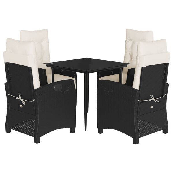 vidaXL &Sigma;&epsilon;&tau; &Tau;&rho;&alpha;&pi;&epsilon;&zeta;&alpha;&rho;ί&alpha;&sigmaf; &Kappa;ή&pi;&omicron;&upsilon; 5 &Tau;&epsilon;&mu;&alpha;&chi;ί&omega;&nu; &Mu;&alpha;ύ&rho;&omicron; &Sigma;&upsilon;&nu;&theta;. &Rho;&alpha;&tau;ά&nu; &mu;&epsilon; &Mu;&alpha;&xi;&iota;&lambda;ά&rho;&iota;&alpha;