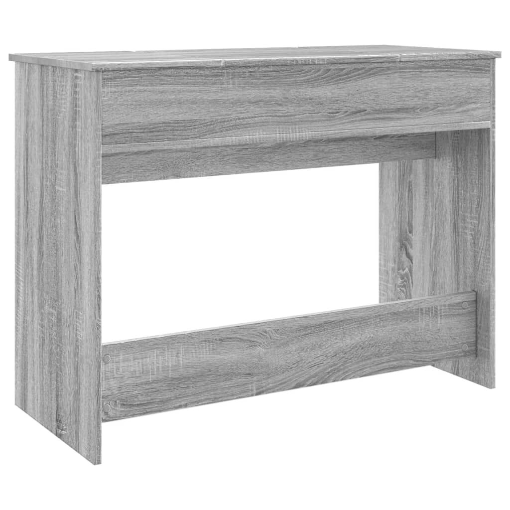 vidaXL Μπουντουάρ με Καθρέφτη Γκρι Sonoma 100x45x76 εκ.