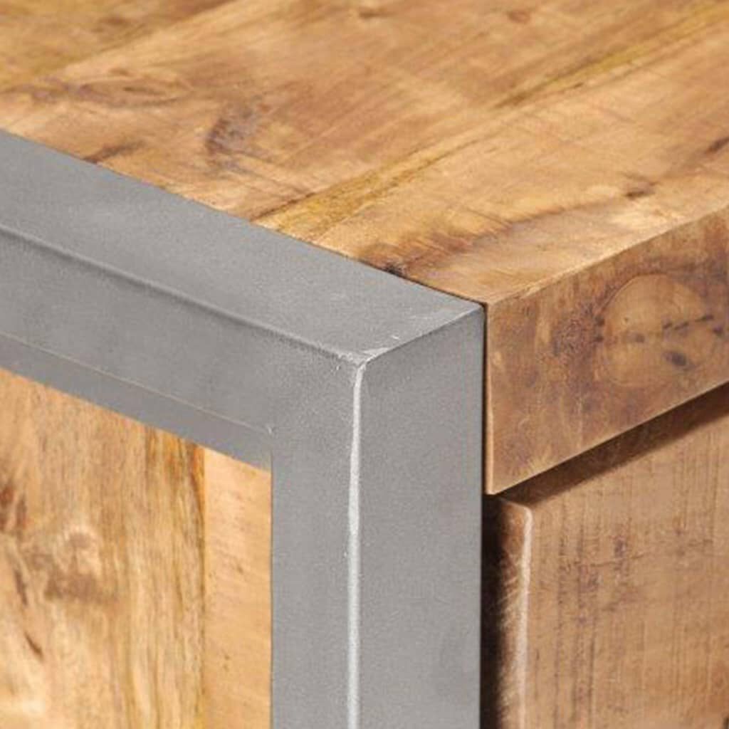vidaXL Ντουλάπι 60 x 35 x 72 εκ. από Ακατέργαστο Ξύλο Μάνγκο