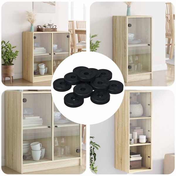 vidaXL &kappa;&alpha;&tau;ά&lambda;&lambda;&eta;&lambda;&omicron; &gamma;&iota;&alpha; &epsilon;&pi;ί&pi;&epsilon;&delta;&omicron; &rho;&omicron;&delta;έ&lambda;&alpha; 12 pcs &Mu;&alpha;ύ&rho;&omicron; &empty;15 x 3 mm