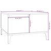 vidaXL Τραπεζάκι Σαλονιού Γκρι Σκυρ. 55x55x36,5 εκ. Επεξεργ. Ξύλο