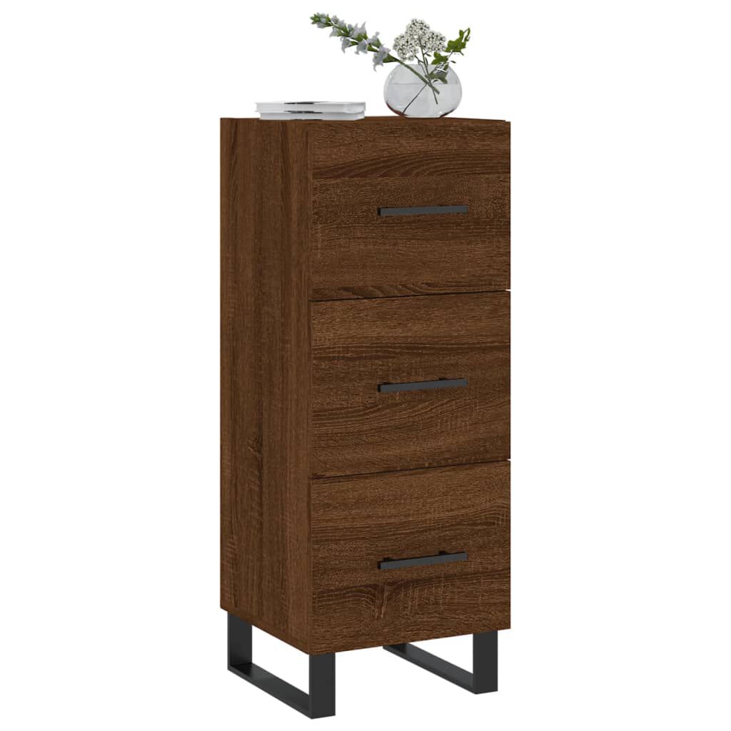 vidaXL Ντουλάπι Καφέ Δρυς 34,5 x 34 x 90 εκ. Επεξεργασμένο Ξύλο
