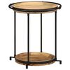 vidaXL Συνοδευτικό τραπέζι Ø55x60 cm Μασίφ ξύλο Mango
