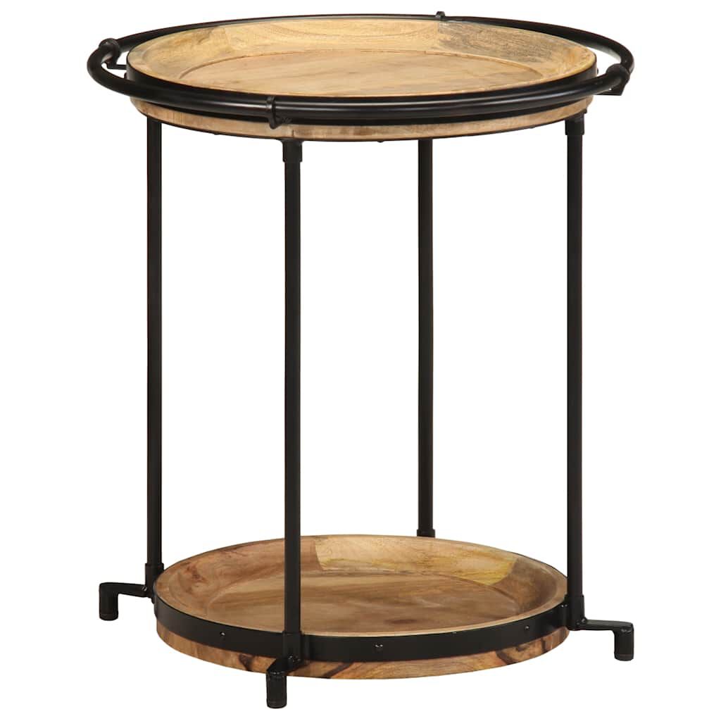vidaXL Συνοδευτικό τραπέζι Ø55x60 cm Μασίφ ξύλο Mango