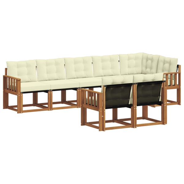 vidaXL &Sigma;&epsilon;&iota;&rho;ά &Kappa;&alpha;&nu;&alpha;&pi;έ &Epsilon;&xi;&omega;&tau;&epsilon;&rho;&iota;&kappa;&omicron;ύ &mu;&epsilon; &mu;&alpha;&xi;&iota;&lambda;ά&rho;&iota; 8 pcs &Phi;&upsilon;&sigma;&iota;&kappa;ό &kappa;&alpha;&iota; &Kappa;&rho;έ&mu;&alpha;