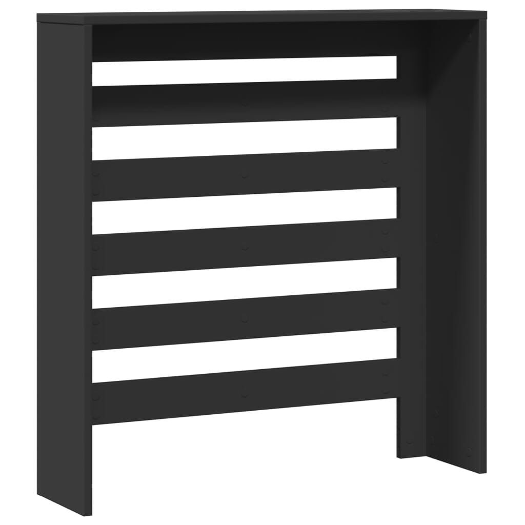 vidaXL Κάλυμμα Καλοριφέρ Μαύρο 78x20x82 εκ. από Επεξεργασμένο Ξύλο