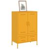 vidaXL Ντουλάπι Μουσταρδί 68x39x101,5 εκ. από Ατσάλι