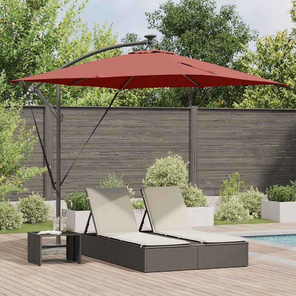 vidaXL Ομπρέλα Cantilever Banana Τερακότα 249 x 249 x 250 εκ.
