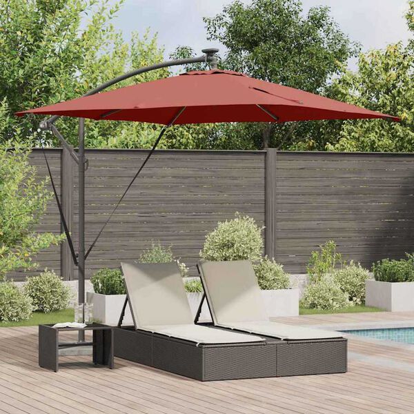 vidaXL Ομπρέλα Cantilever Banana Τερακότα 249 x 249 x 250 εκ.