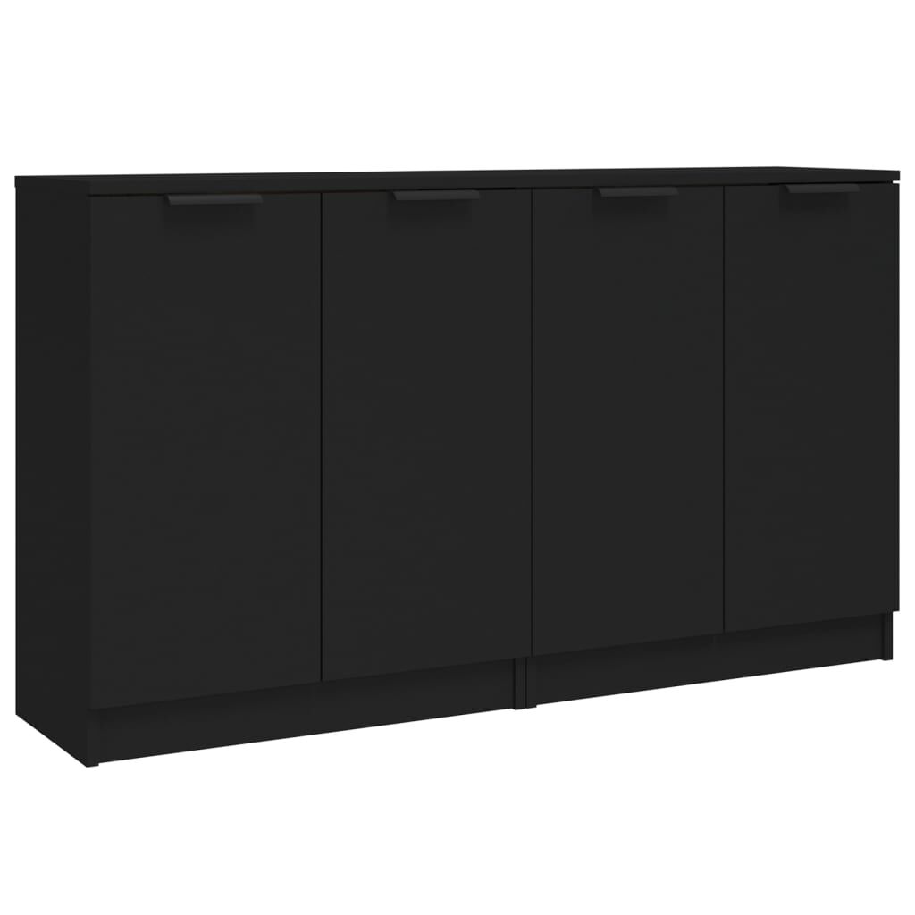 vidaXL Ντουλάπια 2 τεμ. Μαύρα 60x30x70 εκ. Επεξεργασμένο Ξύλο