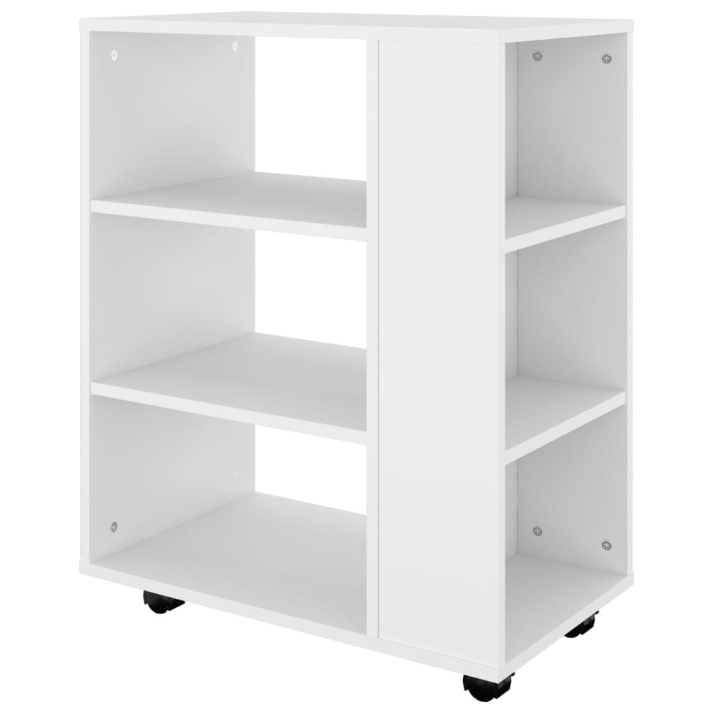 vidaXL Ντουλάπι Τροχήλατο Λευκό 60 x 35 x 75 εκ. από Επεξ. Ξύλο