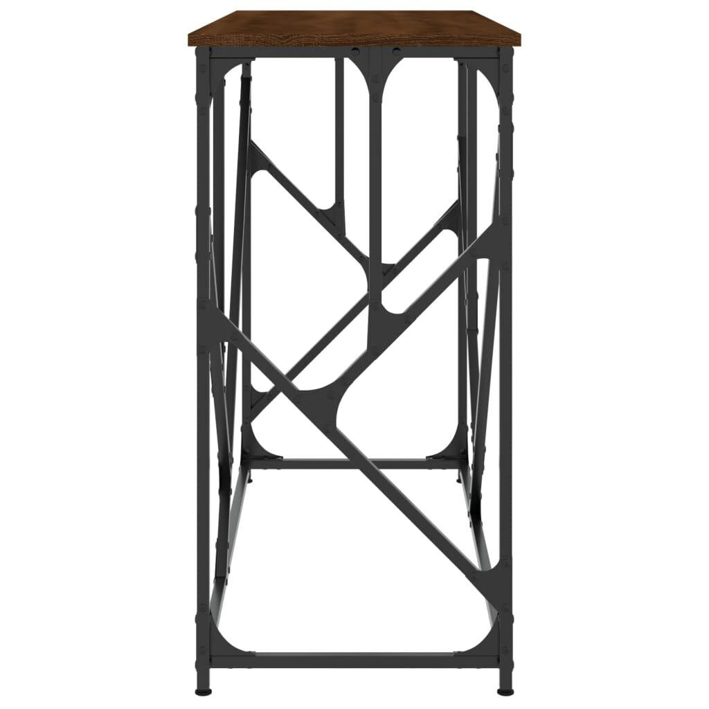 vidaXL Τραπέζι Κονσόλα Καφέ Δρυς 100x40x80 εκ. Επεξεργασμένο Ξύλο