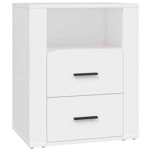 vidaXL Κομοδίνο Λευκό 50 x 36 x 60 εκ. από Επεξεργασμένο Ξύλο